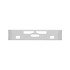 A21-28366-022 by FREIGHTLINER - Bumper - 18 in., Flat, Raised, Chrome, License Plate