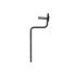 A05-18498-000 by FREIGHTLINER - Radiator Coolant Hose Bracket - Steel, Black, 0.19 in. THK