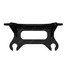 A05-30379-000 by FREIGHTLINER - Radiator Support Bracket - Steel, Black, 443.5 mm x 211.4 mm, 0.19 in. THK