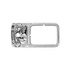 A06-37519-001 by FREIGHTLINER - Headlight Bezel - Polycarbonate/ABS, Silver Metal