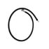 A06-48684-135 by FREIGHTLINER - Battery Ground Cable - Black, 4/0 ga., 1/2