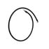 A06-91586-020 by FREIGHTLINER - Battery Ground Cable - Negative, 4/0 ga., 3/8 x 3/8, Short 90
