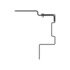 A12-28694-004 by FREIGHTLINER - Air Brake Air Line Bracket - Powder Coateded Finish