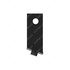 A17-13592-000 by FREIGHTLINER - Fender Bracket - Left Side, Steel, Black, 2 mm THK