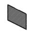 A1715354002 by FREIGHTLINER - Winter and Bug Grille Screen Kit - Glass Fiber, Charcoal, 1056.13 mm x 732.79 mm