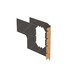 Freightliner A18-69092-700 Sleeper Side Panel Trim Sleeper Side Panel Trim - Upholstery, Sidewall, Window, Fridge, TV, Gray,