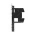 A18-69802-000 by FREIGHTLINER - Floor Pan Brace - Steel, Black, 31.22 in. x 24.25 in., 0.12 in. THK