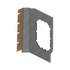 Freightliner A18-71270-100 Sleeper Side Panel Trim Sleeper Side Panel Trim - Upholstery, Sidewall, Window, Gray, Polyester,