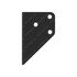 A21-28087-002 by FREIGHTLINER - Bumper Cover Bracket - Steel, Black, 6.35 mm THK