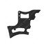A21-28502-001 by FREIGHTLINER - Bumper Cover Bracket - Right Side, Steel, Black, 2.46 mm THK