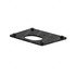 A21-29018-000 by FREIGHTLINER - Bumper Mounting Bracket - Left Side, Steel, Chassis Black, 0.31 in. THK