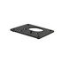 A21-29018-000 by FREIGHTLINER - Bumper Mounting Bracket - Left Side, Steel, Chassis Black, 0.31 in. THK
