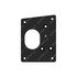 A21-29018-000 by FREIGHTLINER - Bumper Mounting Bracket - Left Side, Steel, Chassis Black, 0.31 in. THK