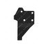 A2128710000 by FREIGHTLINER - Bumper Mounting Bracket - Left Side, Steel, Black, 7.95 mm THK