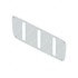 A22-54785-000 by FREIGHTLINER - Winter and Bug Grille Screen Kit - Polyester Reinforced With Nylon/Dacron, White, 1126.2 mm x 376.4 mm