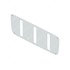 A22-54785-000 by FREIGHTLINER - Winter and Bug Grille Screen Kit - Polyester Reinforced With Nylon/Dacron, White, 1126.2 mm x 376.4 mm
