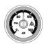 A22-59218-201 by FREIGHTLINER - Brake Pressure Gauge - Air Pressure, Secondary, Instrument Cluster 4, Black Standard