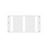 A22-61013-000 by FREIGHTLINER - Winter and Bug Grille Screen Kit - Polyester Reinforced With Nylon/Dacron, White, 849 mm x 443 mm