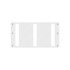 A22-61013-000 by FREIGHTLINER - Winter and Bug Grille Screen Kit - Polyester Reinforced With Nylon/Dacron, White, 849 mm x 443 mm