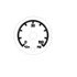 A22-66352-100 by FREIGHTLINER - Engine Oil Pressure Gauge - Bright