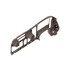 A22-71574-001 by FREIGHTLINER - Dashboard Support Frame - ABS, Dark Taupe, 1172.28 mm x 449.41 mm, 3 mm THK