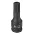 Grey Pneumatic 1116ST Socket Driver Bit 3/8" Drive x M16 Size, 1.98" Length, Tamper-Proof Triple Square Impact Socket Driver