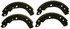 PAB629R by WAGNER - Wagner ThermoQuiet PAB629R Drum Brake Shoe Set