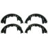 PAB358AR by WAGNER - Drum Brake Shoe Set - Rear, 12" Brake Drum Dia., 3" Brake Shoe Width
