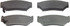 MX556 by WAGNER - Wagner ThermoQuiet MX556 Semi-Metallic Disc Brake Pad Set