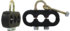 94-0010 by TECTRAN - Air Brake Air Line Clamp - Beefy Style, 4 Hole, 1 U-Bolt, for Dual Air and 1 Power Line