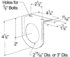 43512-3 by GROTE - Mounting Bracket For 2" & 2�" Round Lights - (2 25/32" Hole), Multi Pack