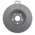 1063052GF by NEOTEK - Disc Brake Rotor - Hat Style, For Hydraulic Brakes, 12.91 in. Outside Diameter, Vented