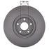 106428GF by NEOTEK - Disc Brake Rotor - Hat Style, For Hydraulic Brakes, 11.54 in. Outside Diameter, Vented