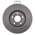 106067GF by NEOTEK - Disc Brake Rotor - Hat Style, For Hydraulic Brakes, 11.81 in. Outside Diameter, Solid