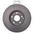106595GF by NEOTEK - Disc Brake Rotor - Hat Style, For Hydraulic Brakes, 11.61 in. Outside Diameter, Vented