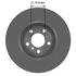 1066538GF by NEOTEK - Disc Brake Rotor - Hat Style, For Hydraulic Brakes, 12.91 in. Outside Diameter, Vented