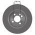 106676GF by NEOTEK - Disc Brake Rotor - Hat Style, For Hydraulic Brakes, 10.87 in. Outside Diameter, Vented