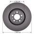 106470GF by NEOTEK - Disc Brake Rotor - Hat Style, For Hydraulic Brakes, 13.23 in. Outside Diameter, Vented