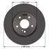1065518GF by NEOTEK - Disc Brake Rotor - Hat Style, For Hydraulic Brakes, 11.81 in. Outside Diameter, Vented
