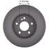 106572GF by NEOTEK - Disc Brake Rotor - Hat Style, For Hydraulic Brakes, 11.42 in. Outside Diameter, Solid