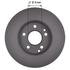 106575GF by NEOTEK - Disc Brake Rotor - Hat Style, For Hydraulic Brakes, 11.34 in. Outside Diameter, Vented