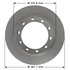 1071133GF by NEOTEK - Disc Brake Rotor - Hat Style, For Hydraulic Brakes, 15 in. Outside Diameter, Vented