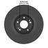 Neotek 1069059GF Disc Brake Rotor Disc Brake Rotor - Hat Style, For Hydraulic Brakes, 10.32 in. Outside Diameter, Solid