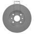 106922GF by NEOTEK - Disc Brake Rotor - Hat Style, For Hydraulic Brakes, 10.16 in. Outside Diameter, Vented