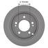 Neotek 106927GF Disc Brake Rotor Disc Brake Rotor - Hat Style, For Hydraulic Brakes, 10.31 in. Outside Diameter, Solid