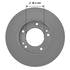 106928GF by NEOTEK - Disc Brake Rotor - Hat Style, For Hydraulic Brakes, 11.81 in. Outside Diameter, Vented