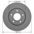 Neotek 106931GF Disc Brake Rotor Disc Brake Rotor - Hat Style, For Hydraulic Brakes, 11.02 in. Outside Diameter, Vented