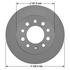 Neotek 106932GF Disc Brake Rotor Disc Brake Rotor - Hat Style, For Hydraulic Brakes, 10.16 in. Outside Diameter, Solid