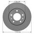 Neotek 106935GF Disc Brake Rotor Disc Brake Rotor - Hat Style, For Hydraulic Brakes, 10.87 in. Outside Diameter, Vented