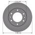 Neotek 106947GF Disc Brake Rotor Disc Brake Rotor - Hat Style, For Hydraulic Brakes, 11.73 in. Outside Diameter, Vented